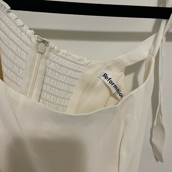 Reformation Besse Dress Ivory NWOT - Picture 5 of 6